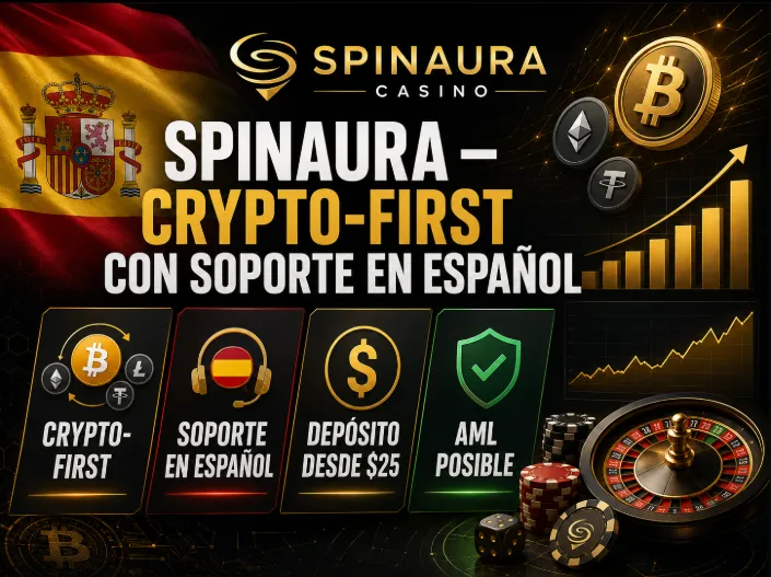 Spinaura — Crypto-first con soporte en español
